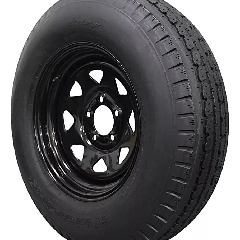 (Set of 4) Antego Tire and Wheel Heavy-Duty 225/75D15 Highway Terrain – 8-Ply-Ply, 15.0-Inch Wheel, Designed for Secure & Stable Towing | A15604500096208ST22575D15-B4