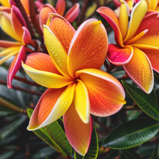 Plumeria Seeds - 5 Bright Orange Tropical Flower Seeds - Hawaiian Flowers - Perennial Plants (Plumeria spp.)