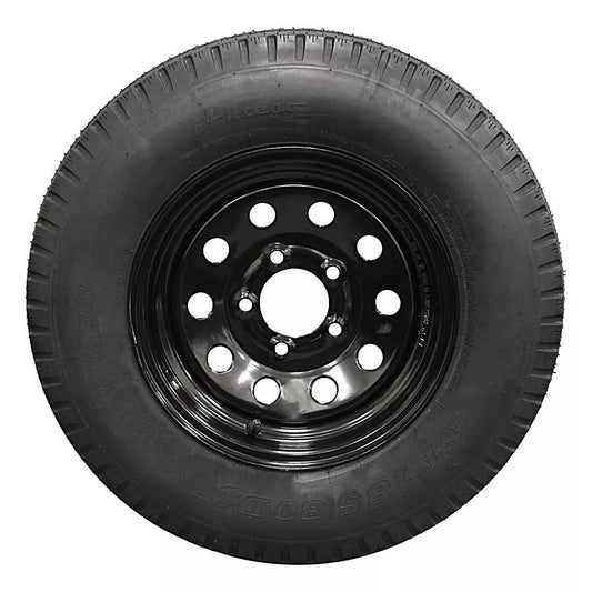 (Set of 2) Antego Tire and Wheel  185/80D13 Highway Terrain – 13.0-Inch Rim, 8-Ply-Ply Strength, Load 94.0, Speed M – Heavy-Duty Trailer Tire | A130454500096206ST18580D13-B2