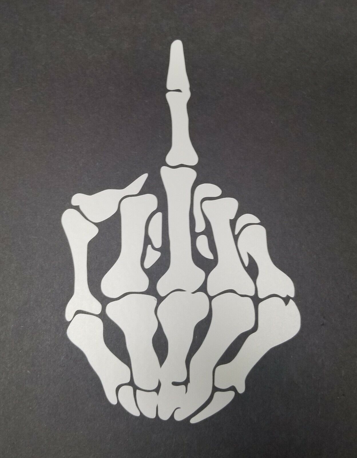 F Skeleton Decal Vinyl Sticker CNC Heavy Duty Middle Finger ~ Oracle 651