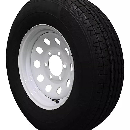 (Set of 4) Antego Tire and Wheel Heavy-Duty 225/75R15 Highway Terrain – 10-Ply-Ply, 15.0-Inch Wheel, Designed for Secure & Stable Towing | A15604520116110ST22575R15-B4