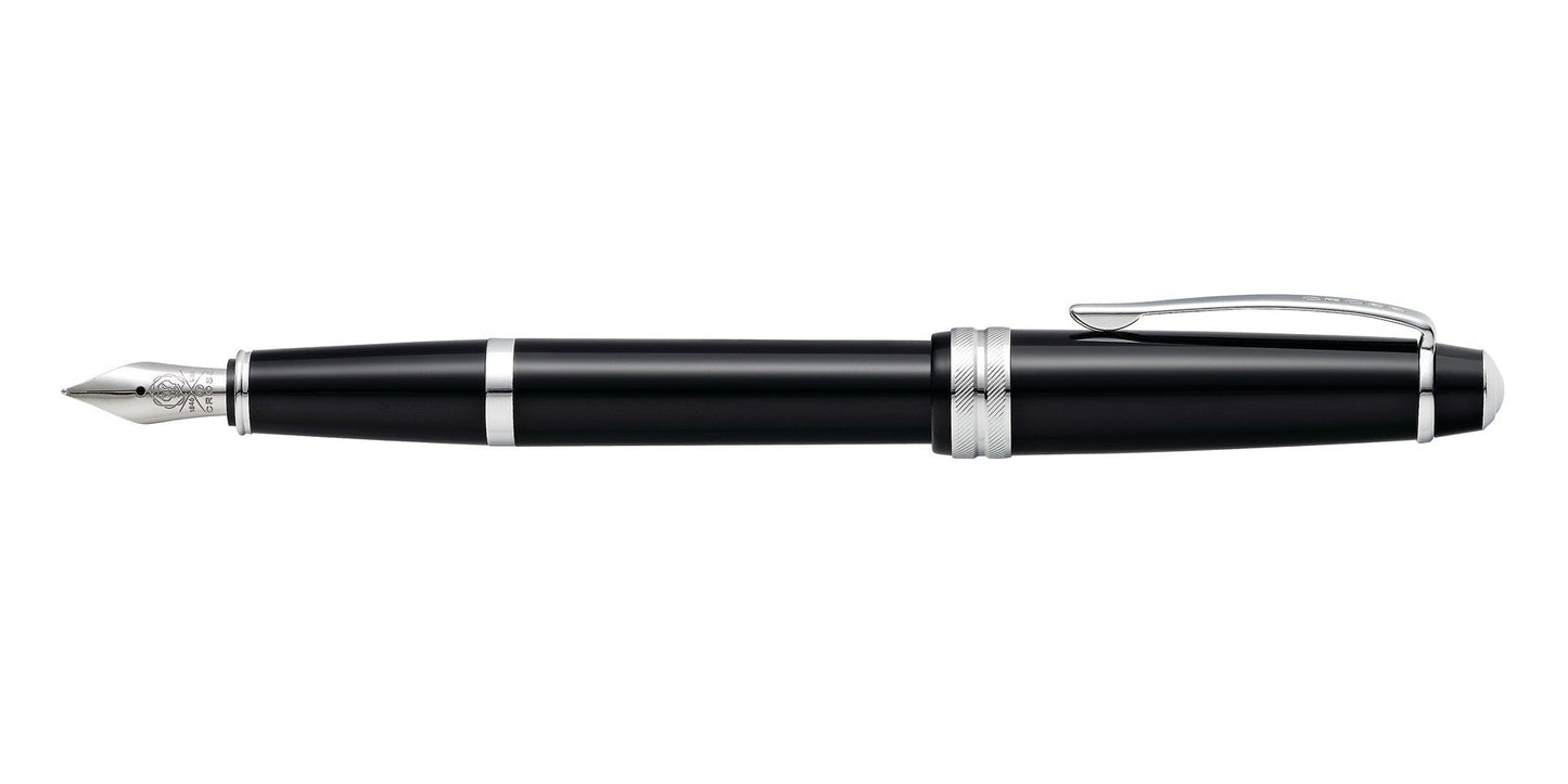 Bailey Light™ Polished Black Resin Medium Nib Fountain Pen