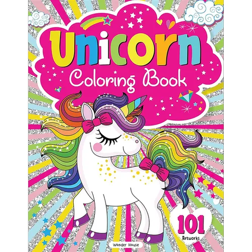 101 Unicorn Colouring Book: Fun Activity Colouring Book for Children
