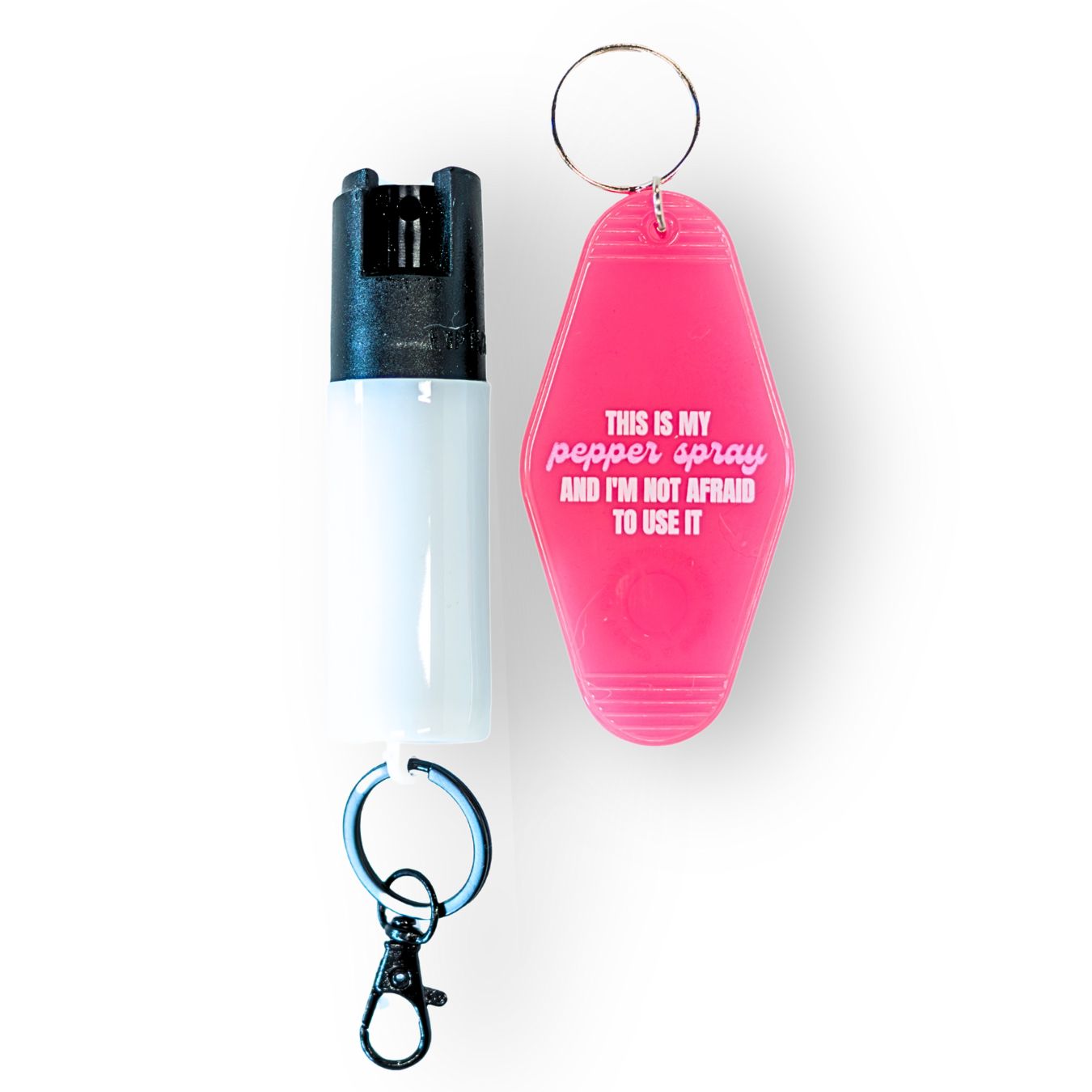 Motel Keychain + Pepper Spray Bundle - Safely Self Defense - Little Red General Store