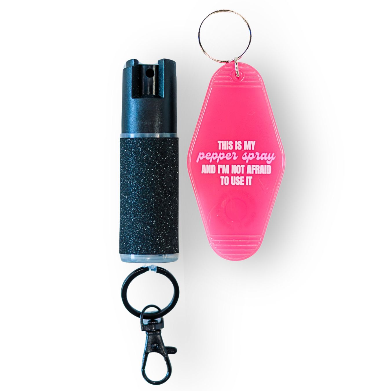 Motel Keychain + Pepper Spray Bundle - Safely Self Defense - Little Red General Store