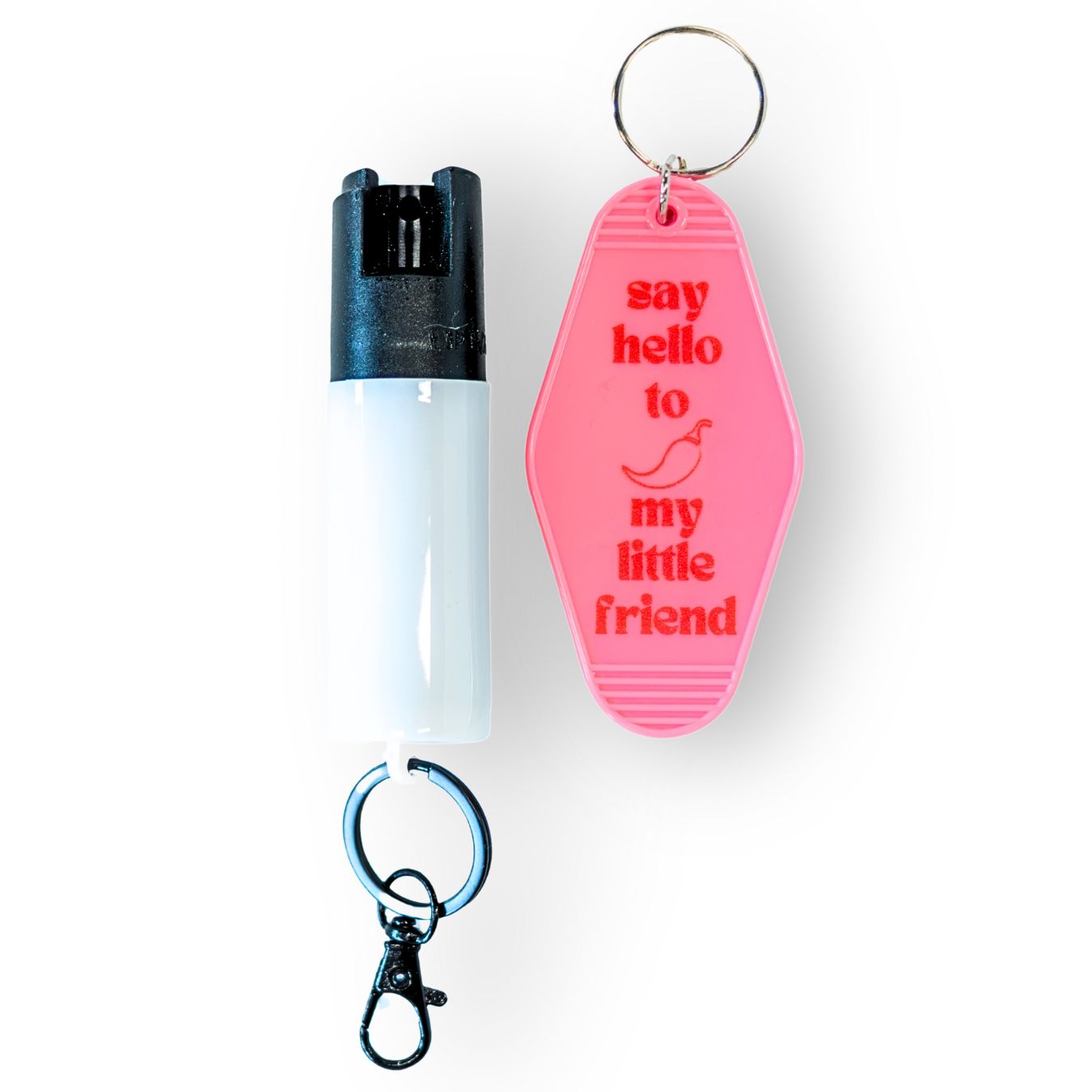 Motel Keychain + Pepper Spray Bundle - Safely Self Defense - Little Red General Store