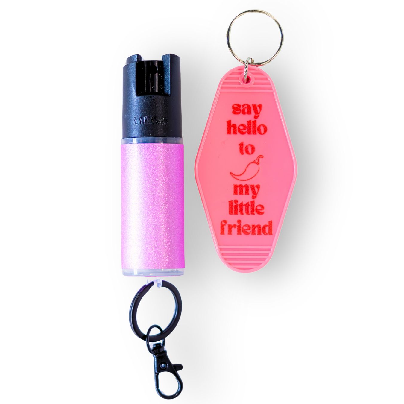 Motel Keychain + Pepper Spray Bundle - Safely Self Defense - Little Red General Store