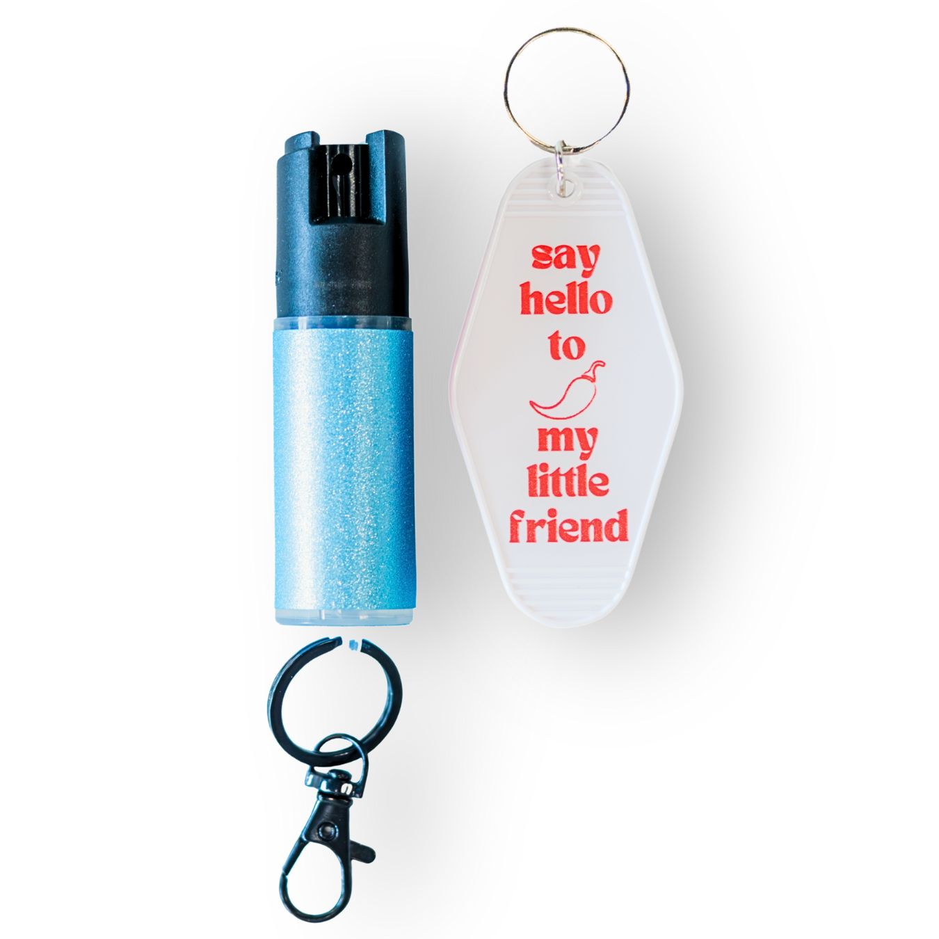 Motel Keychain + Pepper Spray Bundle - Safely Self Defense - Little Red General Store