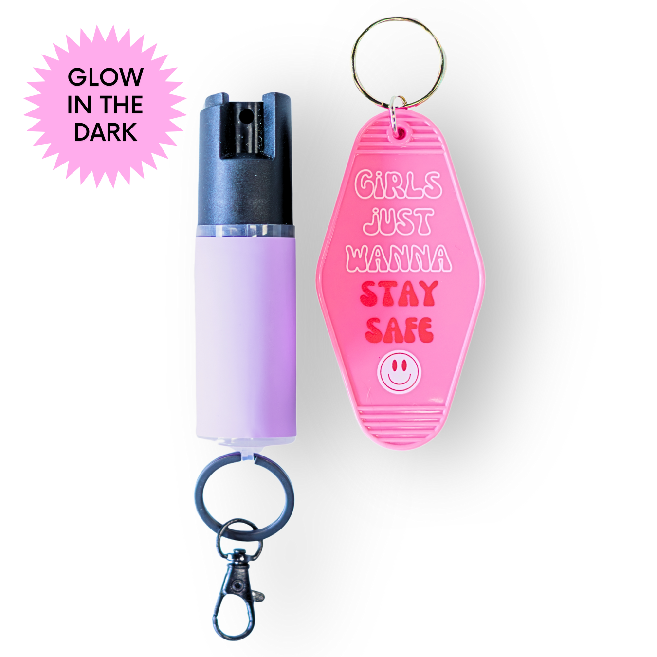 Motel Keychain + Pepper Spray Bundle - Safely Self Defense - Little Red General Store