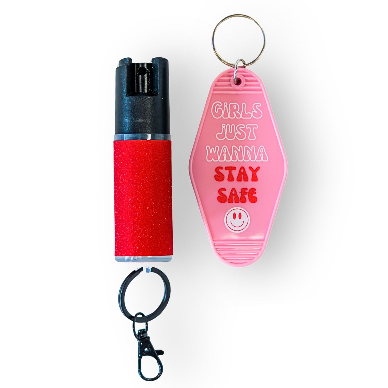 Motel Keychain + Pepper Spray Bundle - Safely Self Defense - Little Red General Store