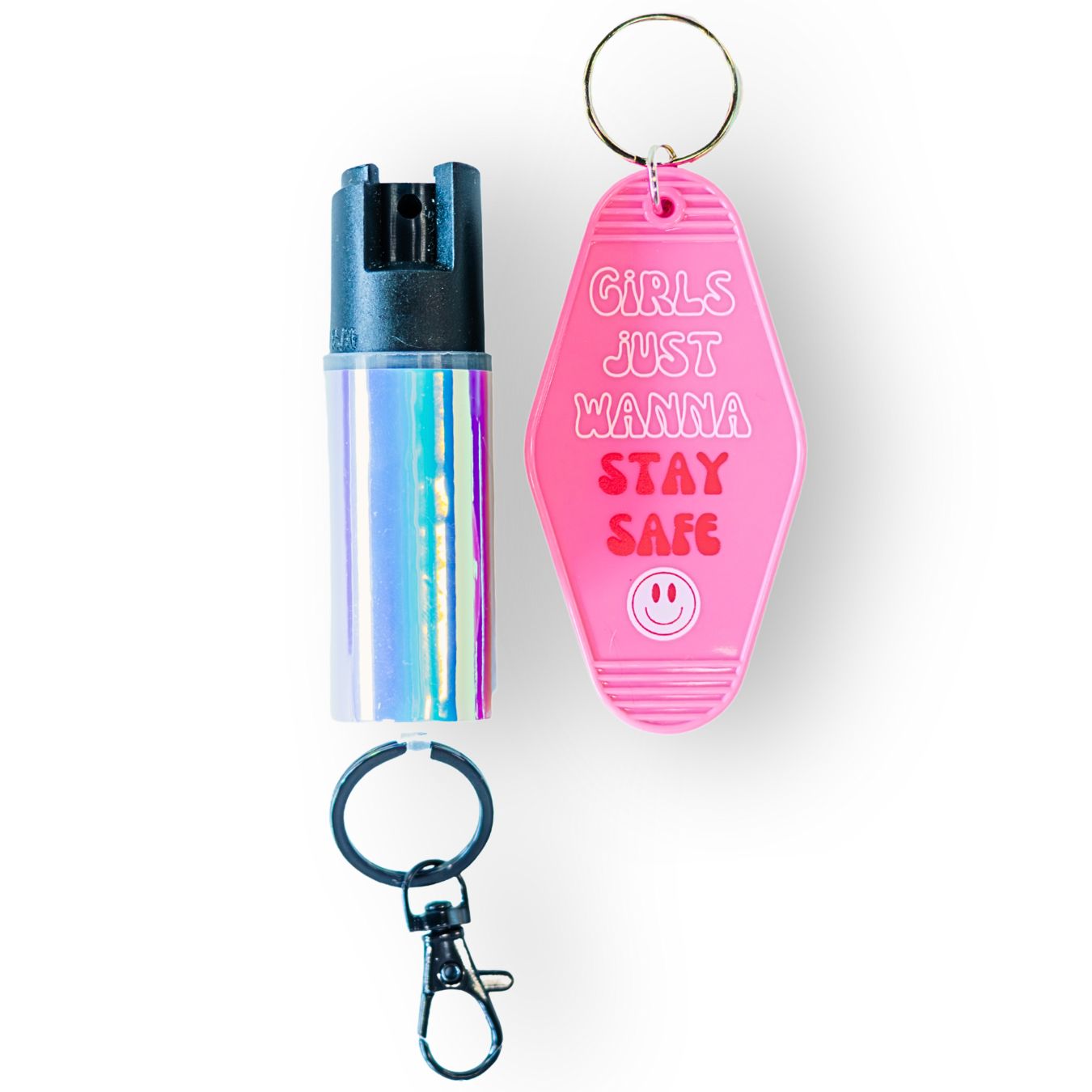 Motel Keychain + Pepper Spray Bundle - Safely Self Defense - Little Red General Store