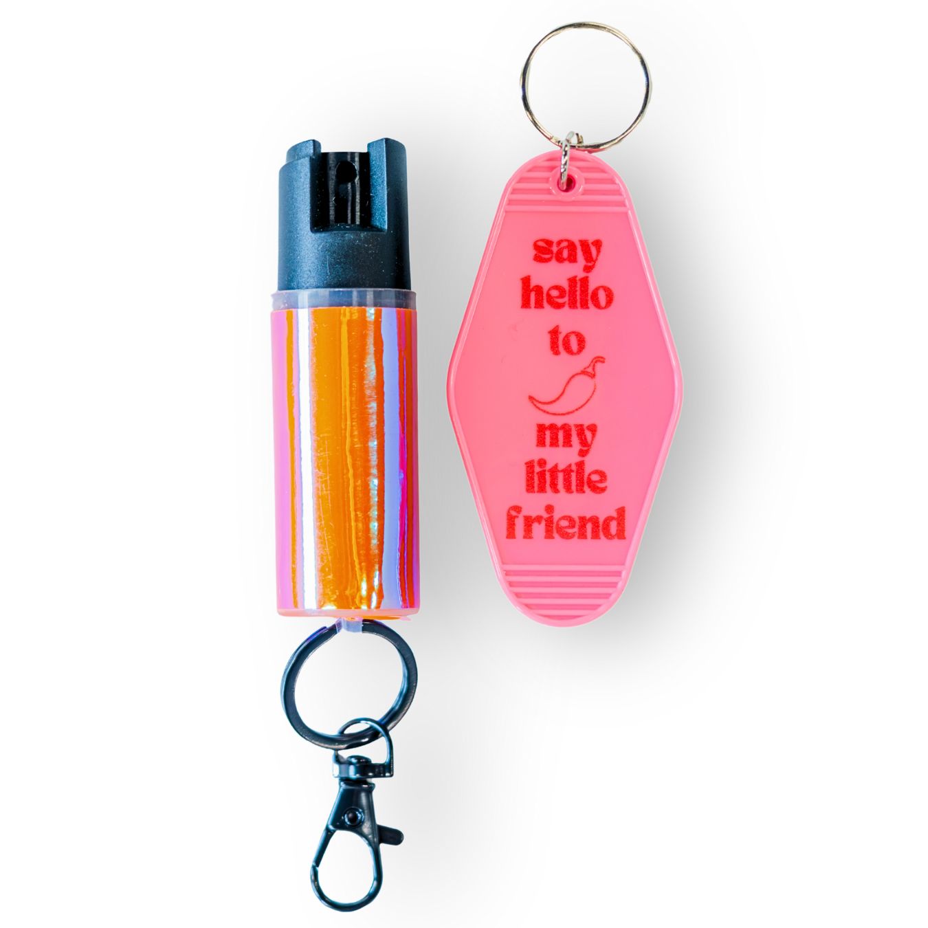Motel Keychain + Pepper Spray Bundle - Safely Self Defense - Little Red General Store