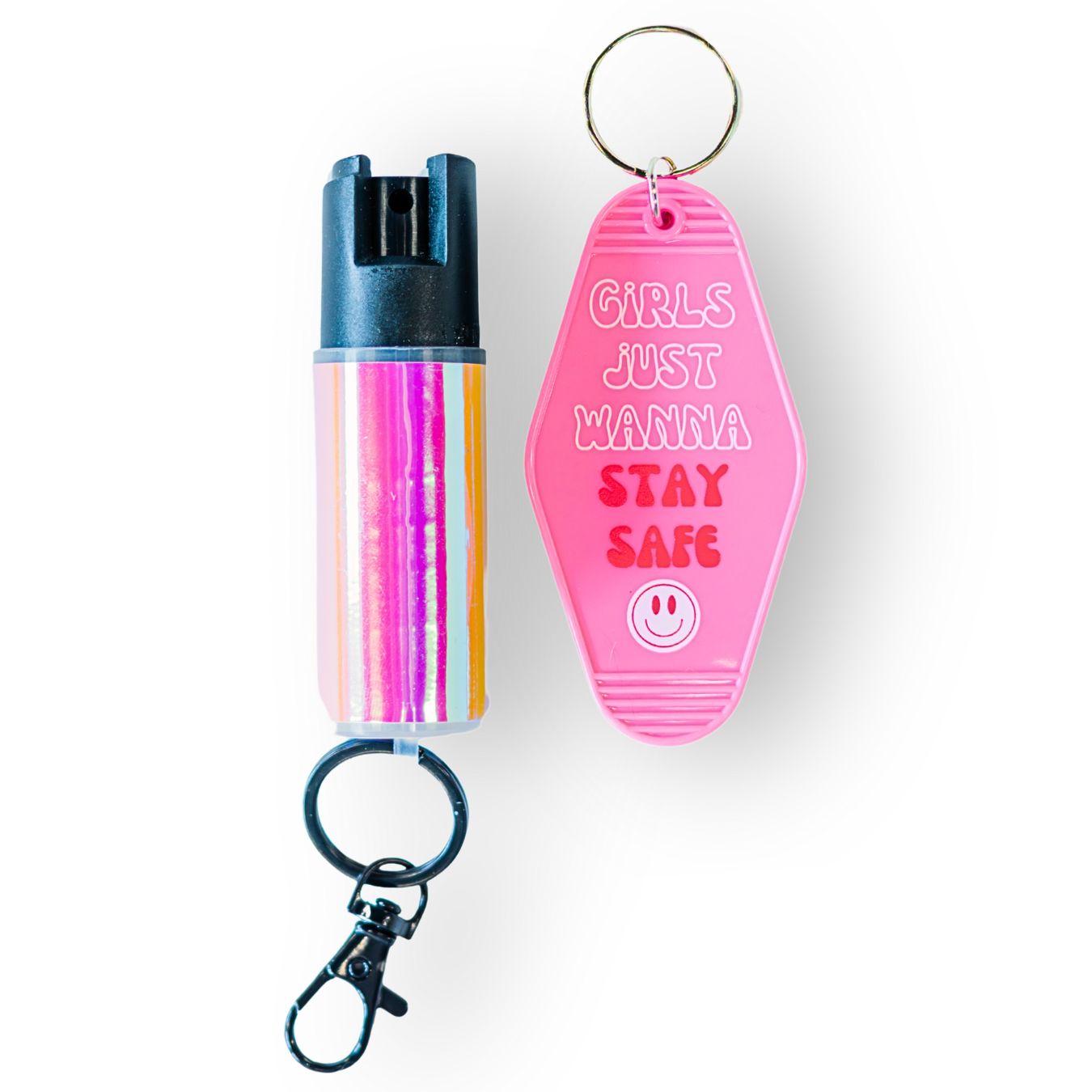 Motel Keychain + Pepper Spray Bundle - Safely Self Defense - Little Red General Store