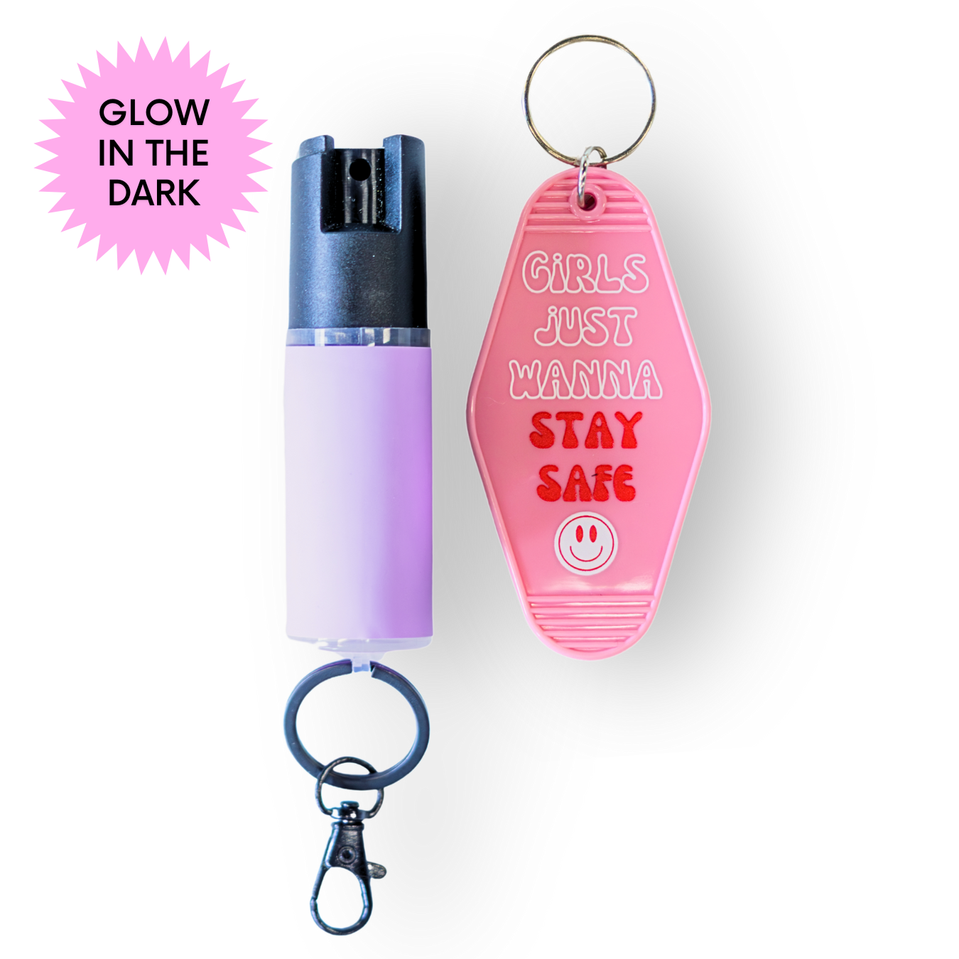 Motel Keychain + Pepper Spray Bundle - Safely Self Defense - Little Red General Store