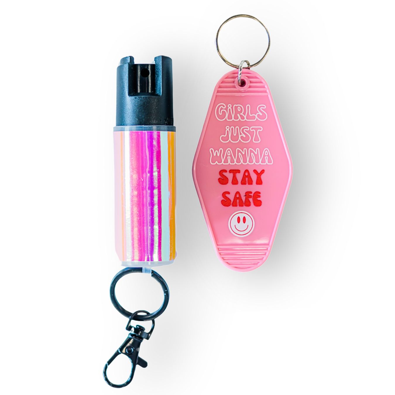 Motel Keychain + Pepper Spray Bundle - Safely Self Defense - Little Red General Store