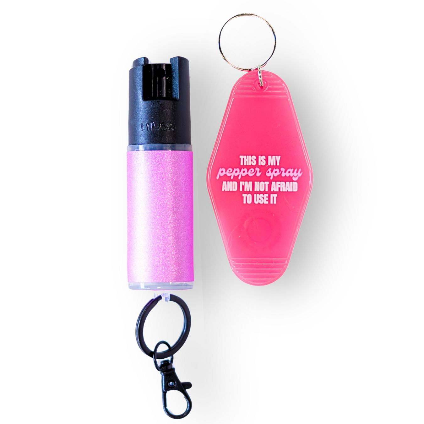 Motel Keychain + Pepper Spray Bundle - Safely Self Defense - Little Red General Store
