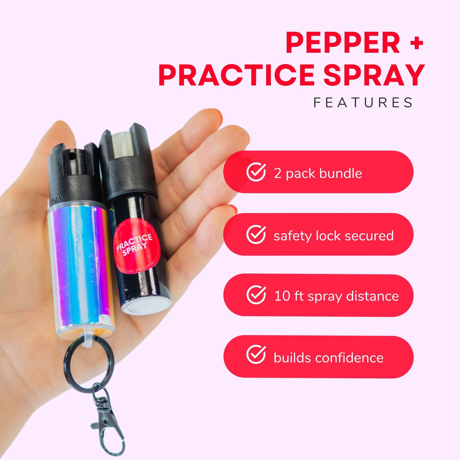Pepper + Practice Spray Bundle - Safely Self Defense - Little Red General Store