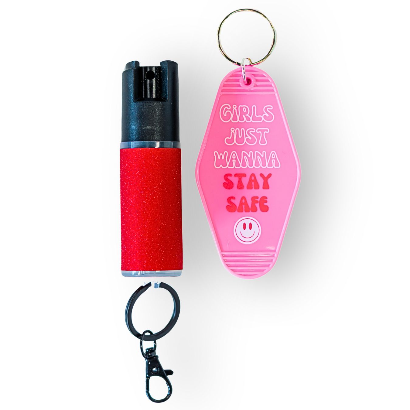 Motel Keychain + Pepper Spray Bundle - Safely Self Defense - Little Red General Store