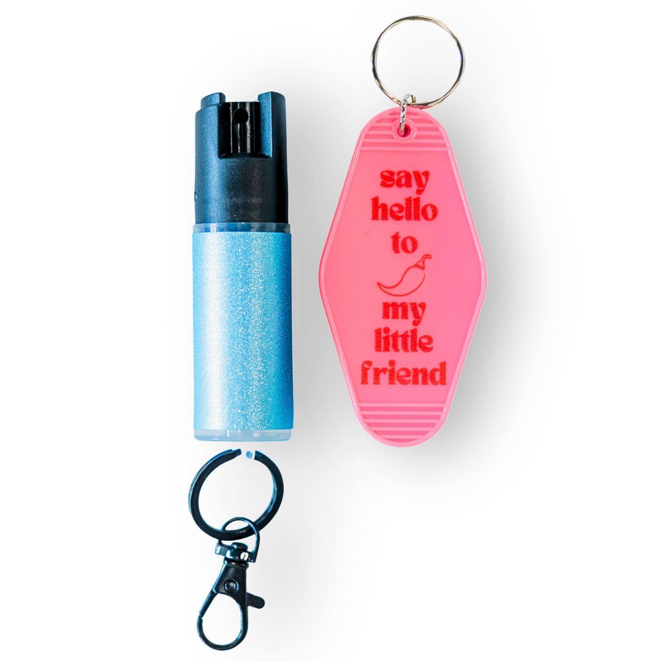 Motel Keychain + Pepper Spray Bundle - Safely Self Defense - Little Red General Store