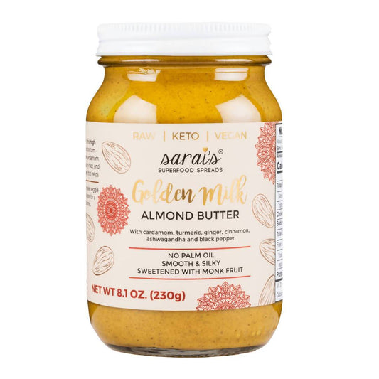 Sarai's Golden Milk Almond Butter Jar - 24 jars x 12oz case
