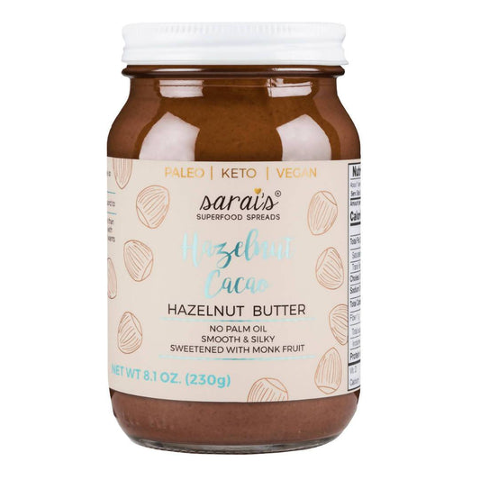 Sarai's Hazelnut Cacao Butter Jars - 24 jar x 12oz case