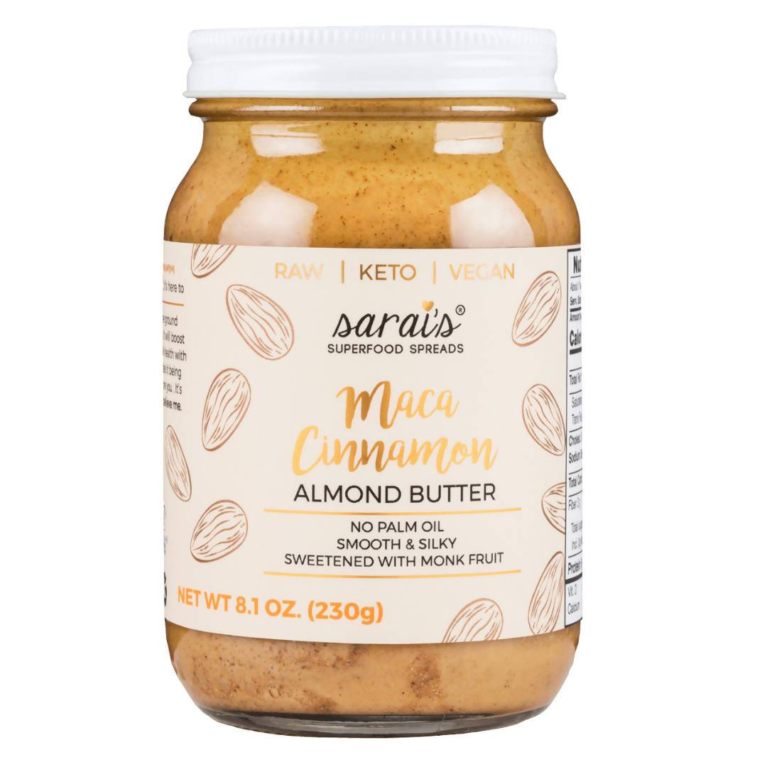 Sarai's Maca Cinnamon Almond Butter Jars - 24 jar x 12oz case