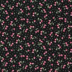 Fabric Traditions Cherries and Polka Dots on Black - Seasonal Fabrics - Little Red General Store