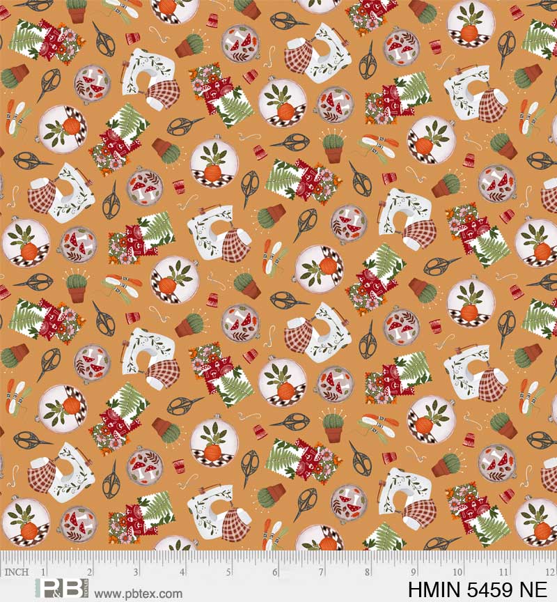 P&B Textiles Harvest Minis Sewing Tools Neutral Thanksgiving - Seasonal Fabrics - Little Red General Store