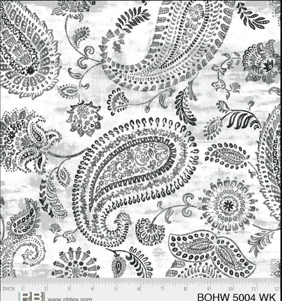 108 Inch Wide P&B Textiles Bohemia Quilt Back Cotton Fabric Extra Wide - Seasonal Fabrics - Little Red General Store