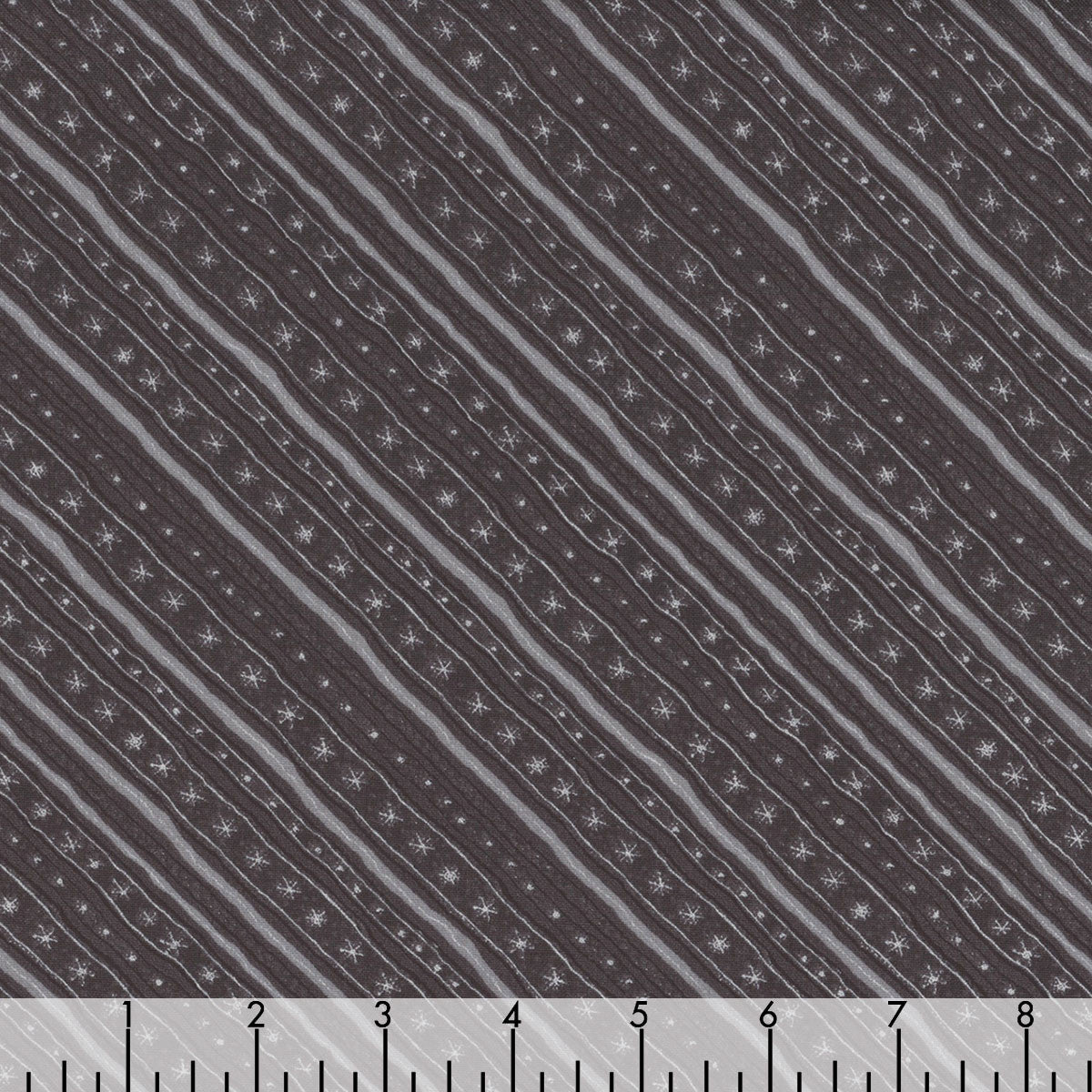 44 x 36 Baby It's Gnomes Out Diagonal Stripe Black Wilmington Prints 100% Cotton Christmas - Seasonal Fabrics - Little Red General Store