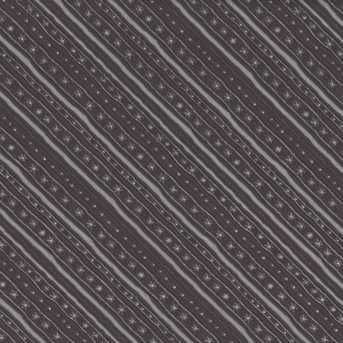 44 x 36 Baby It's Gnomes Out Diagonal Stripe Black Wilmington Prints 100% Cotton Christmas - Seasonal Fabrics - Little Red General Store