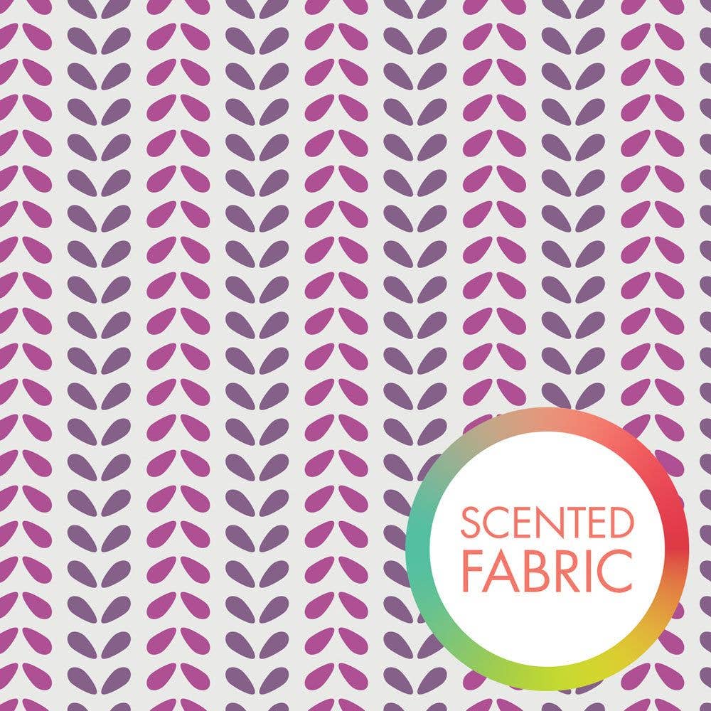 45 x 36 Scented Pink and Purple Drops Lavender Hill 100% Cotton Fabric All Over Print - Seasonal Fabrics - Little Red General Store