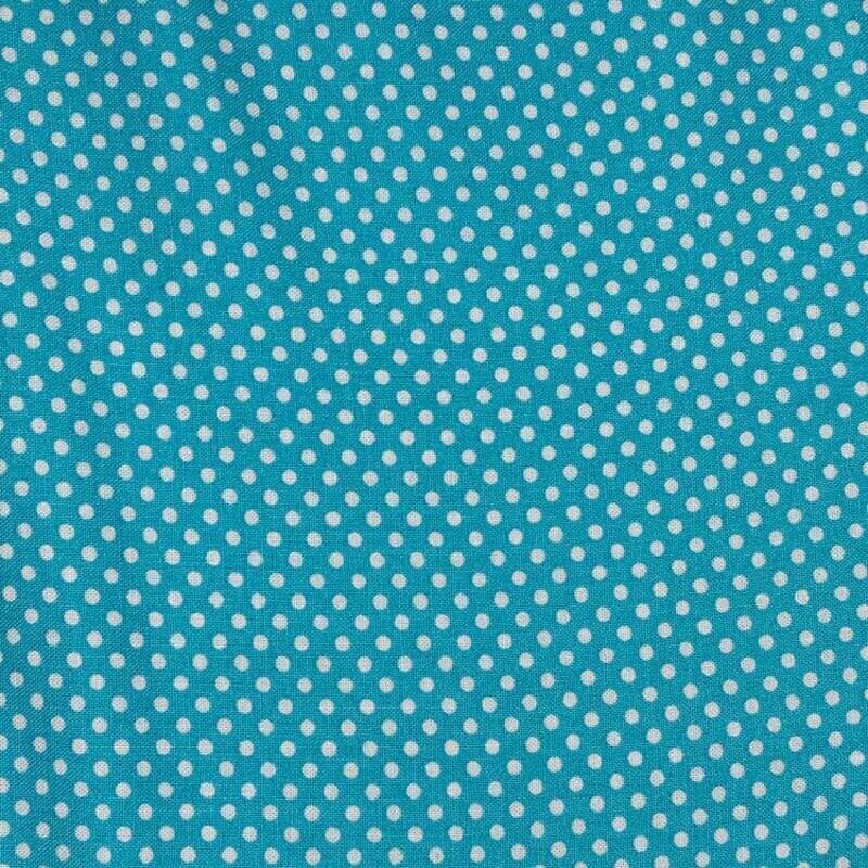 Benartex Love Bunny Dots on Turquoise Easter - Seasonal Fabrics - Little Red General Store