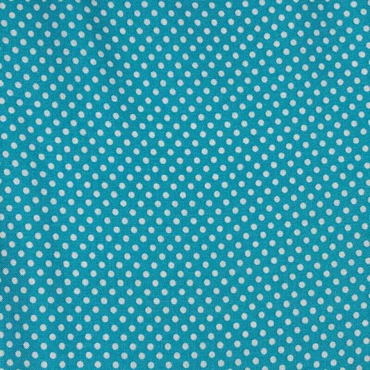 Benartex Love Bunny Dots on Turquoise Easter - Seasonal Fabrics - Little Red General Store
