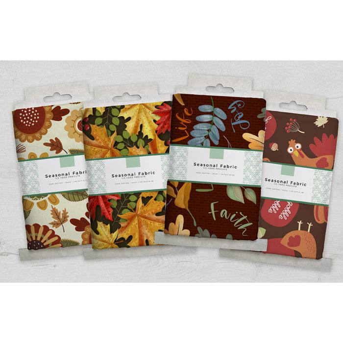 David Textiles Harvest Thanksgiving 100% Cotton Precut Fabric Bundles - Seasonal Fabrics - Little Red General Store