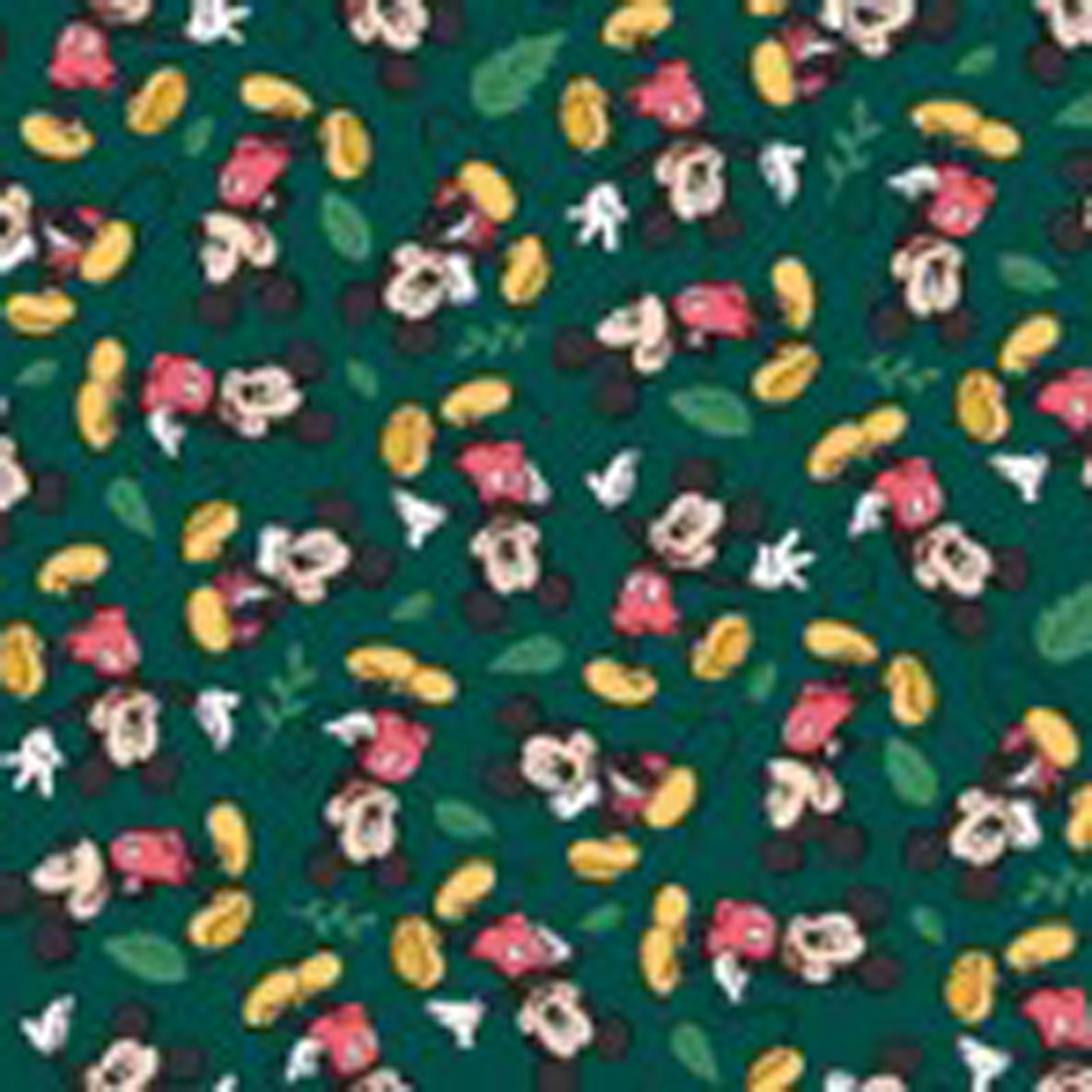 44 x 36 Licensed Mickey Disney on Green Christmas Springs Creative 100% Cotton - Seasonal Fabrics - Little Red General Store