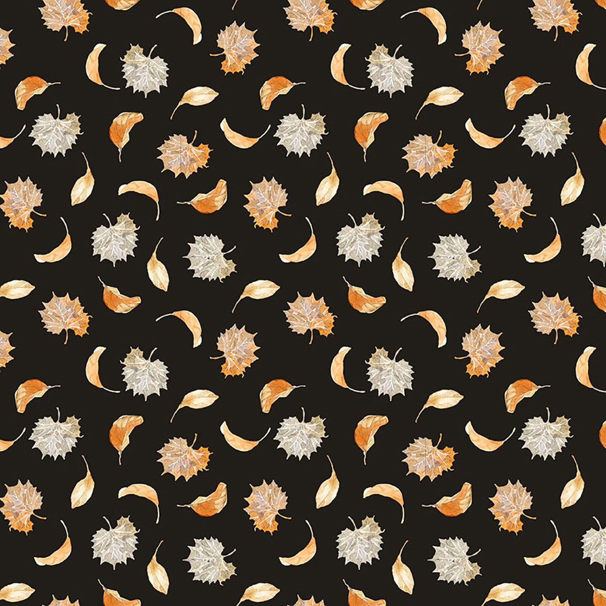 44 x 36 Harvest Classics Tossed Fall Leaves Blank Quilting 100% Cotton Thanksgiving - Seasonal Fabrics - Little Red General Store