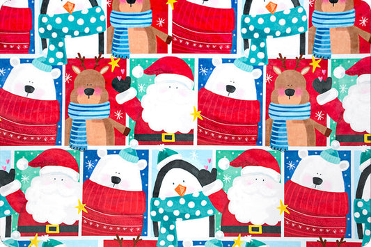 58 x 36 MINKY Xmas Greeting Digital Cuddle® Cardinal Shannon Fabrics Christmas - Seasonal Fabrics - Little Red General Store