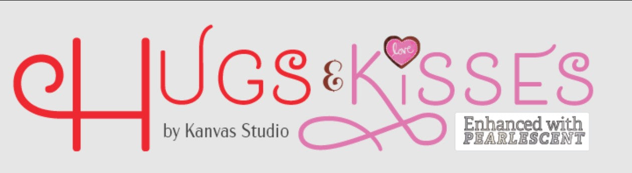 Benartex Hugs and Kisses Collection Price Per Yard 100% Cotton Valentine - Seasonal Fabrics - Little Red General Store