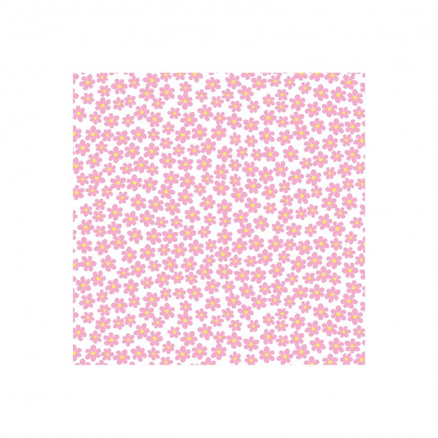 Benartex Love Bunny Tossed Pink Daisies Easter 100% Cotton Fabric - Seasonal Fabrics - Little Red General Store