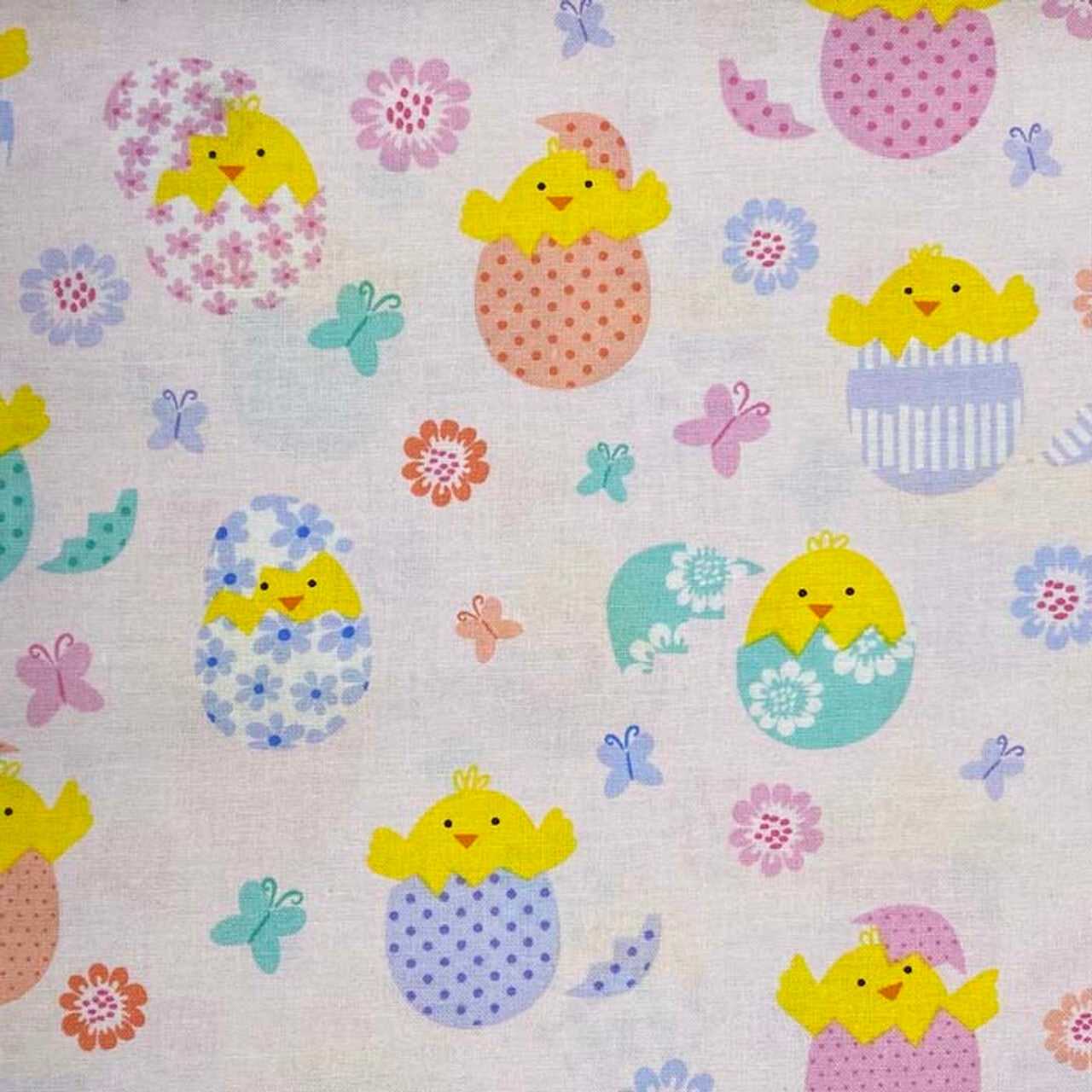 Benartex Love Bunny Spring Chicks on Pink Easter - Seasonal Fabrics - Little Red General Store