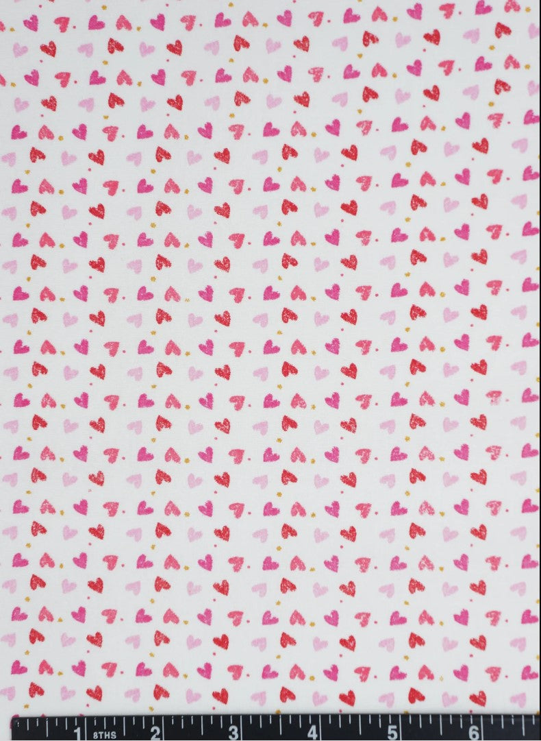 Hi Fashion Fabrics Valentine Hearts Cookies Swirls - Seasonal Fabrics - Little Red General Store