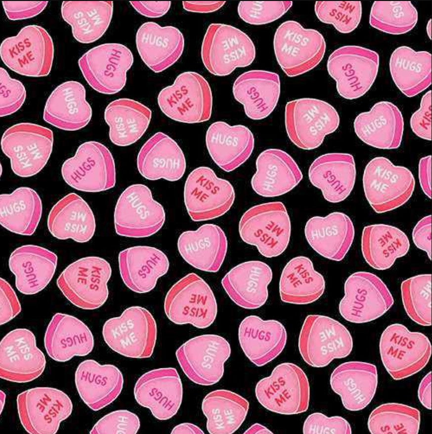 Benartex Hugs and Kisses Collection Price Per Yard 100% Cotton Valentine - Seasonal Fabrics - Little Red General Store