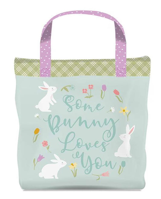 Riley Blake Bunny Trail Home Décor Some Bunny Loves You Bag Banner Panel Easter - Seasonal Fabrics - Little Red General Store