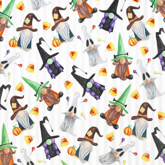 MINKY Ghastly Gnomes 58 Inch wide Digital Cuddle® Cardinal Shannon Fabrics Halloween - Seasonal Fabrics - Little Red General Store