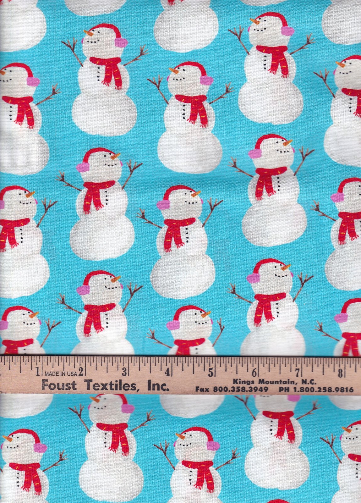 Christmas Best in Snow - Man Blue Fabric Traditions 100% Cotton Price Per Yard - Seasonal Fabrics - Little Red General Store
