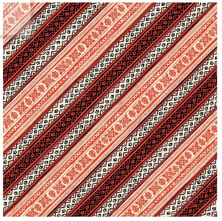 44 x 36 Diagonal Stripes Red Maywood Studio 100% Cotton Novelty - Seasonal Fabrics - Little Red General Store