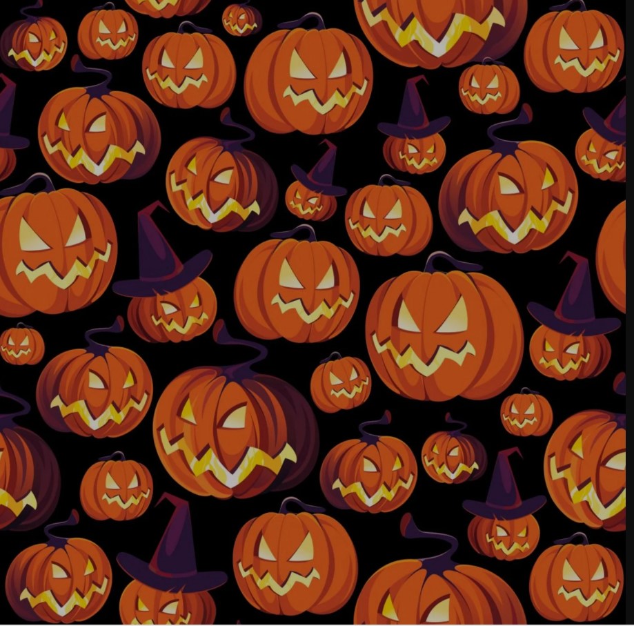 Halloween Pumpkins 100% Cotton 1 yard Precut Fabric Bundles, 4 pieces - Seasonal Fabrics - Little Red General Store