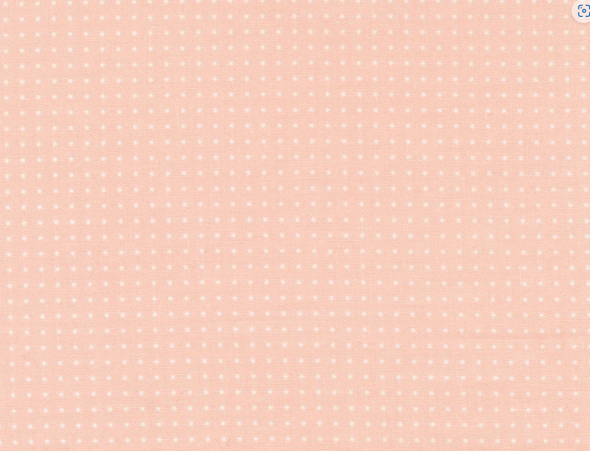 45 x 36 Pin White Dots on Light Pink 100% Cotton Fabric - Seasonal Fabrics - Little Red General Store