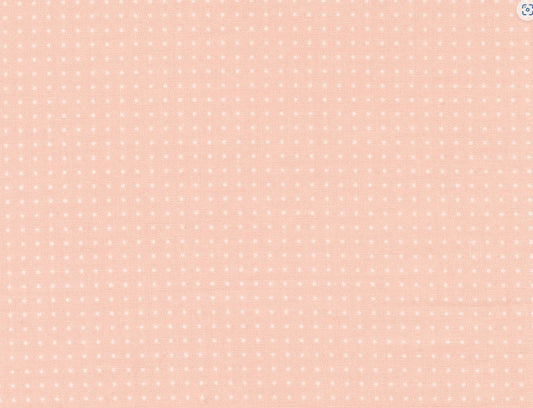 45 x 36 Pin White Dots on Light Pink 100% Cotton Fabric - Seasonal Fabrics - Little Red General Store